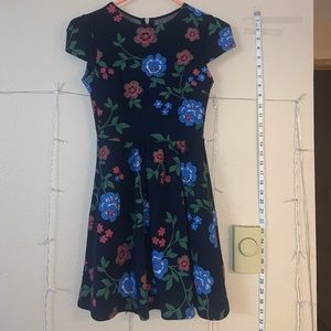 Floral Sleeveless Mini Dress, Size 1/2- B.Darlin